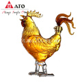 Decanter in vetro a forma di gallo creativo da 750 ml